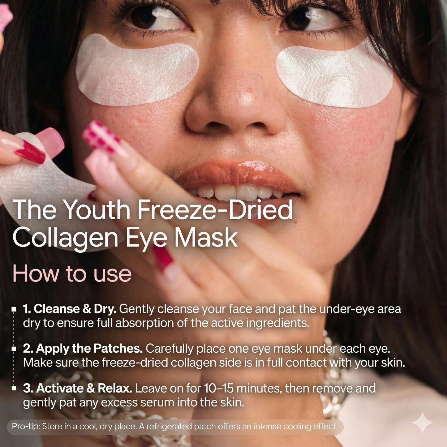 Youth® Freeze-Dried Collagen & 90% Hyaluronic Acid Eye Mask